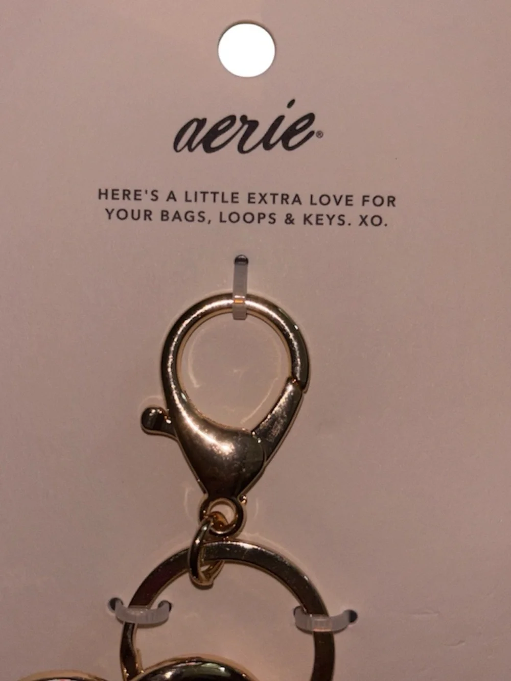 Aerie party bag beaded charm